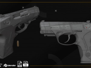Beretta Px4 Storm 3D Модель