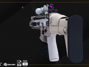 Fn Scar 3D Model