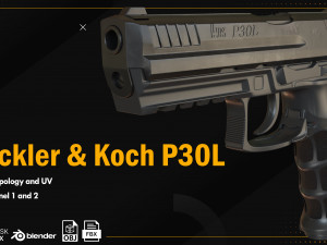 Heckler Koch P30L 3D Model