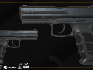 Heckler Koch P30L Modèle 3D