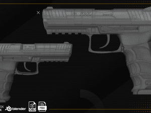 Heckler Koch P30L Modèle 3D
