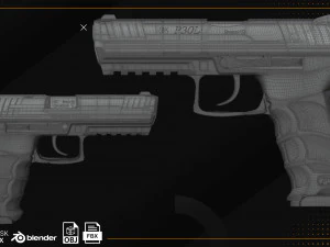 Heckler Koch P30L 3D Model