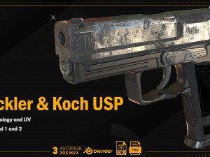 Heckler Koch USP 3D Model