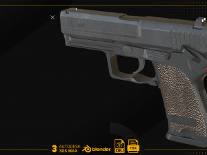 Heckler Koch USP 3D Model