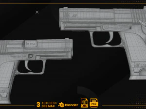 Heckler Koch USP 3D Model
