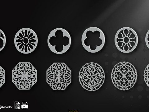 60 Gothic Window 3D मॉडल