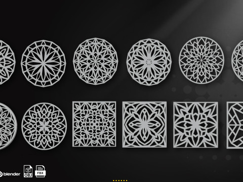 60 Gothic Window 3D मॉडल