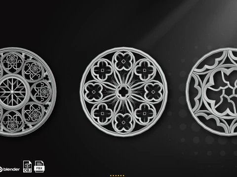 60 Gothic Window 3D Model