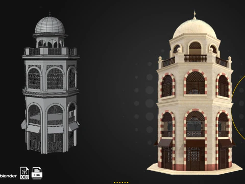 6 Arabic and Islamic Buildings 3D Model