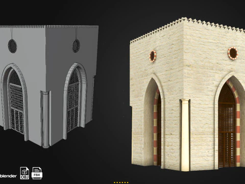 6 Arabic and Islamic Buildings 3D Model