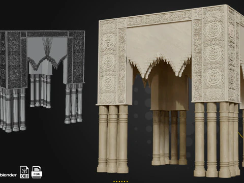 6 Arabic and Islamic Buildings 3D Model