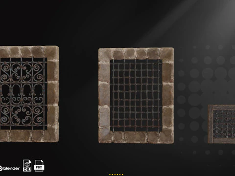 30 Old Door and Window 3D Model