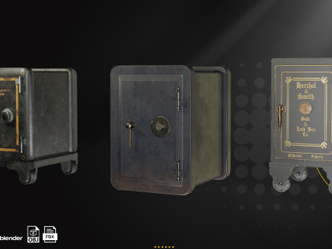 9 Old Security Safe Tutorial 3D Model