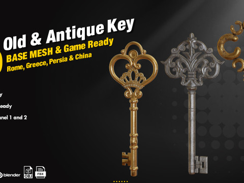 20 Traditional key 3D Model