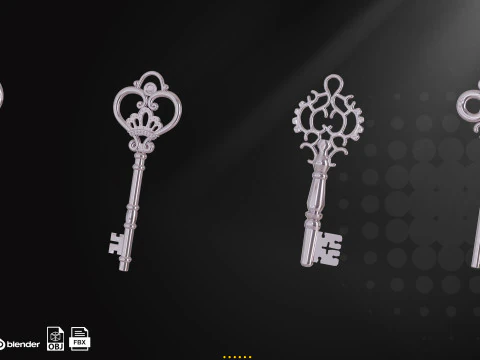 20 Traditional key 3D Model