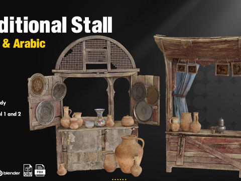Traditional Stall 3D 모델