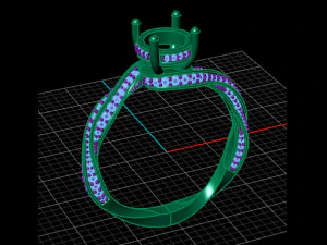 Solitaire Ring 3D Model