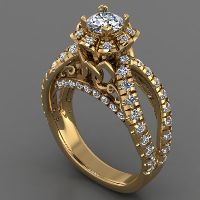 Ring Model 3D .c4d .max .obj .3ds .fbx .stl .blend 