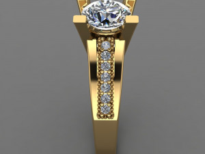 Solitaire Ring Model 3D