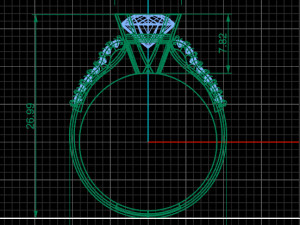 Solitaire Ring Model 3D