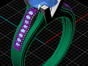 Solitaire Ring 3D Model