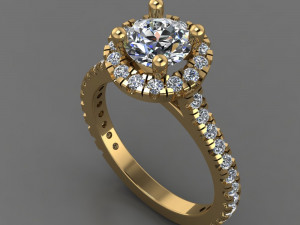 Solitaire Ring 3D Model