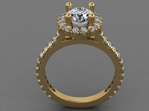 Solitaire Ring 3D Model