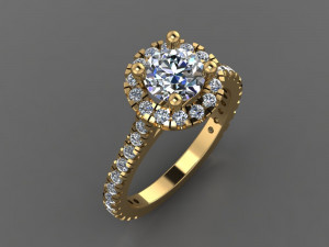 Solitaire Ring 3D Model