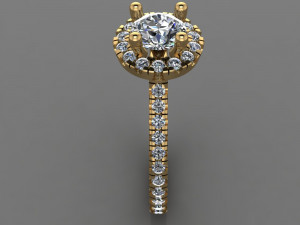 Solitaire Ring 3D Model