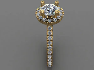 Solitaire Ring 3D Model