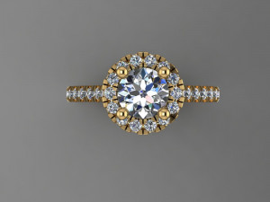 Solitaire Ring 3D Model