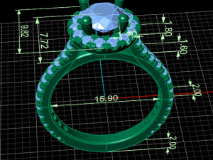 Solitaire Ring 3D Model