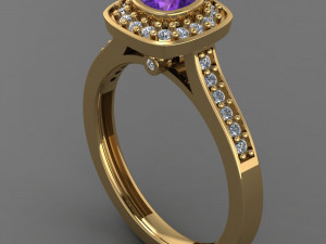 Emerald Ring Modelo 3D