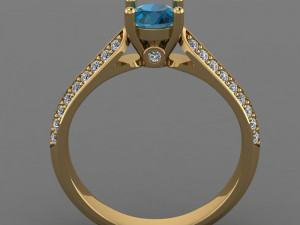 Solitaire Ring 3D Model