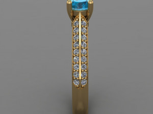 Solitaire Ring 3D Model