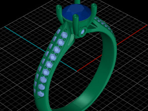 Solitaire Ring 3D Model