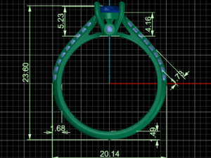 Solitaire Ring 3D Model