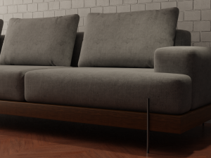modern style sofa interior - interior 3d scene 3D-Modell