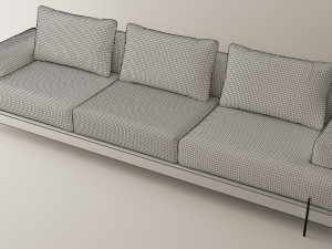 modern style sofa interior - interior 3d scene 3D-Modell