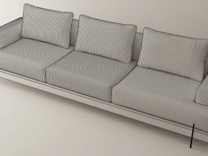 modern style sofa interior - interior 3d scene 3D Model