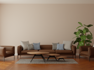 modern sofa set - interior 3d scene 3D Модель