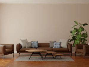 conjunto de sof&aacute; moderno - cena 3d interior Modelo 3D