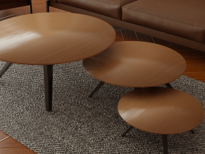 modern sofa set - interior 3d scene Model 3D