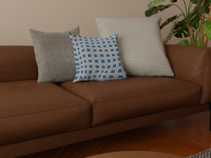 modern sofa set - interior 3d scene Model 3D