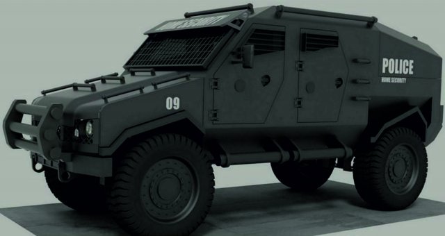 police car 3D 모델 .c4d .max .obj .3ds .fbx .stl .blend