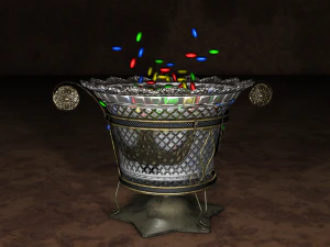 Retro Candy Bowl 3D Model