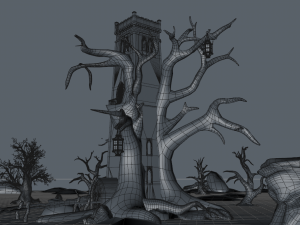 Tree tower 3D Model