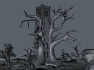 Tree tower 3D Model