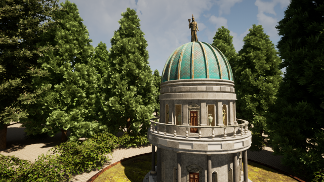 Fantasy Cathedral 3D Model .c4d .max .obj .3ds .fbx .stl .blend 