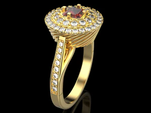 Cocktail ring 3D Print Model